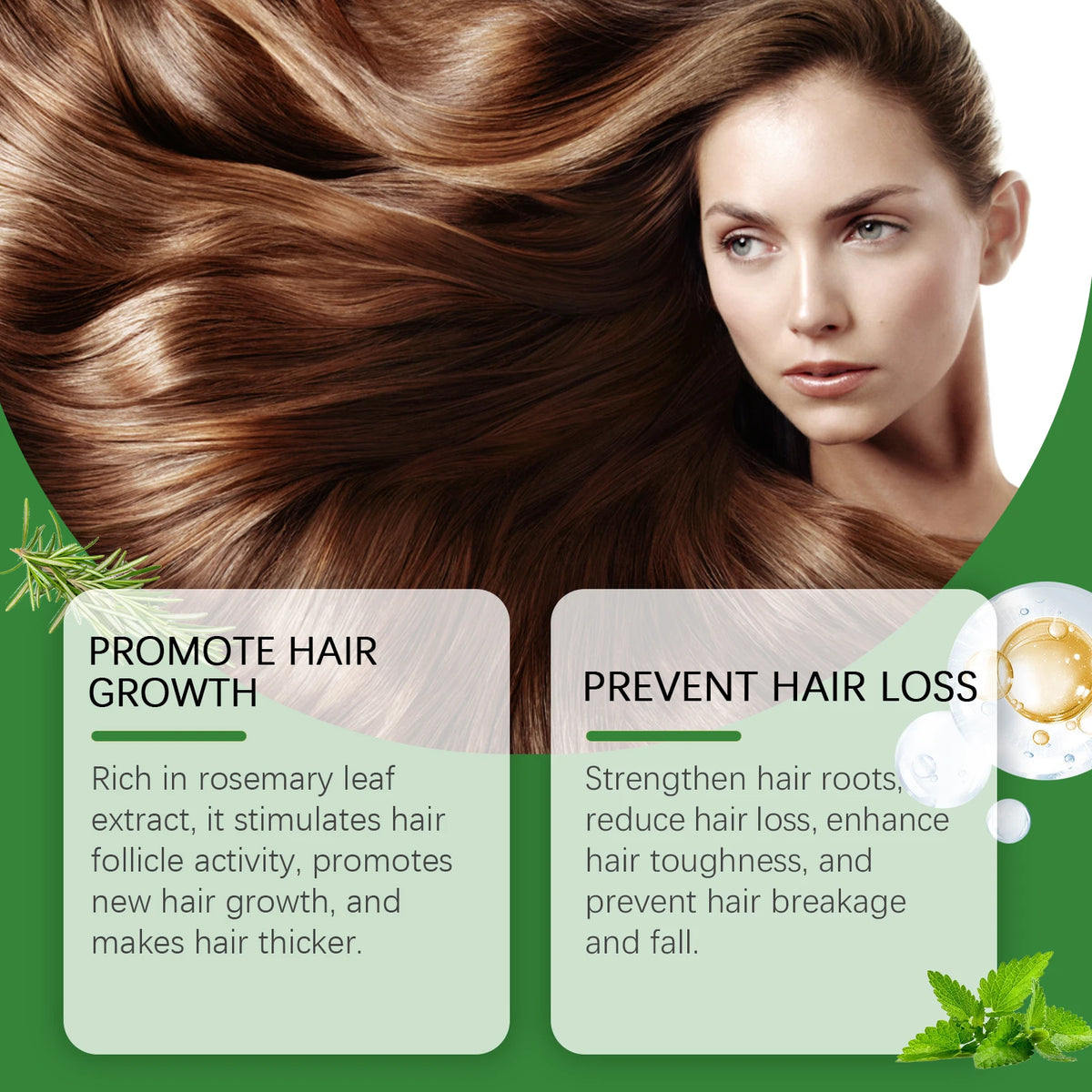 Rosemary Rice Water Hair Spray with Rosemary Extract Promotes Healthy Hair Growth Reduces Loss Nourishes Scalp Daily Care