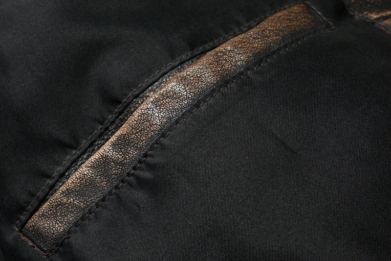 NEW Men's Vintage Motorcycle Jacket Stand Collar Natural Cowhide Jacket Classic Top Layer Cowhide Moto Suit Biker Clothing