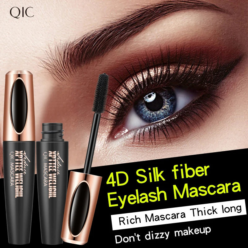 1PC 4D Silk Fiber Lash Curling Mascara for Eyelash Extension Black Thick Long Waterproof  Eye Lashes Mascara Makeup Cosmetics