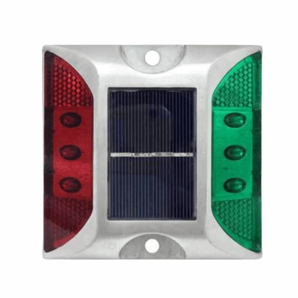 Solar Powered Solar Road Stud Light Outdoor Lighting Durable LED Ground Light Flashing Double Side Traffic Marker Light