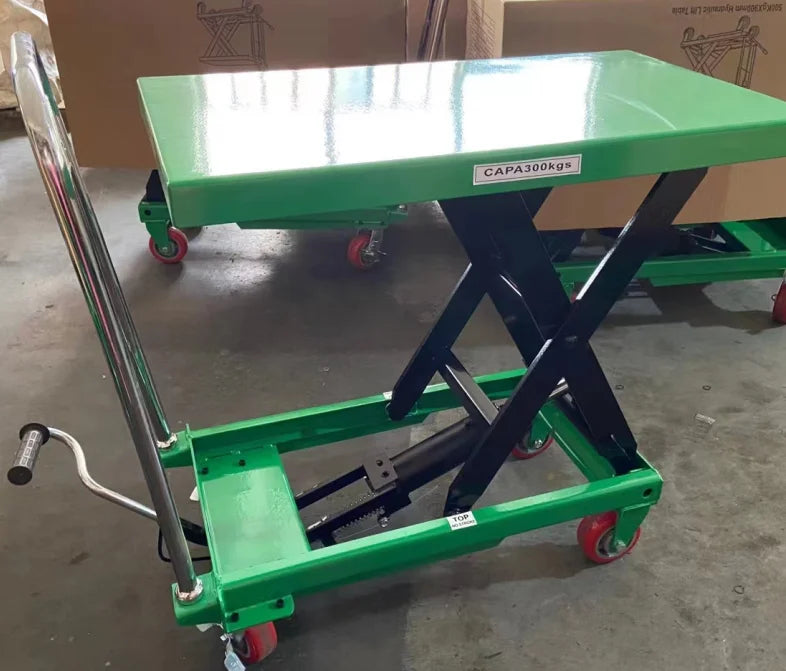 1000kg Portable Hydraulic Manual Lift Table Truck Mobile Mini Hand Lifter for Professional Woodwork Scissor Lifting Tool Pro