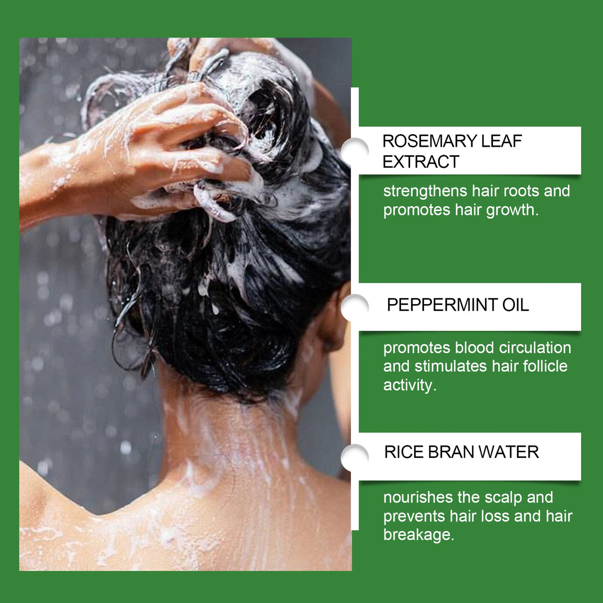 Rosemary Rice Water Hair Spray with Rosemary Extract Promotes Healthy Hair Growth Reduces Loss Nourishes Scalp Daily Care