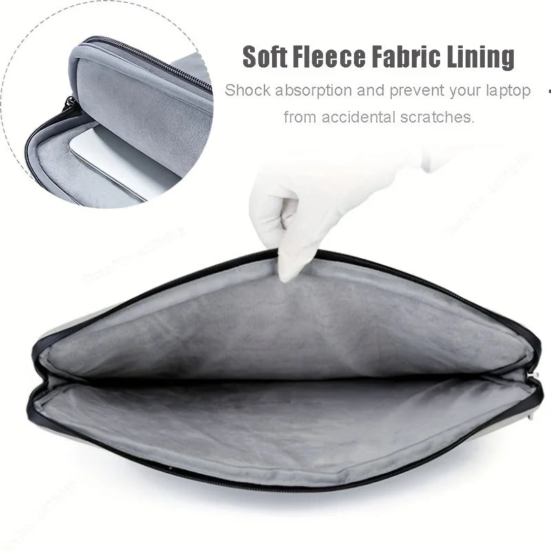 PU Leather Laptop Sleeve 11–15.6 Inch