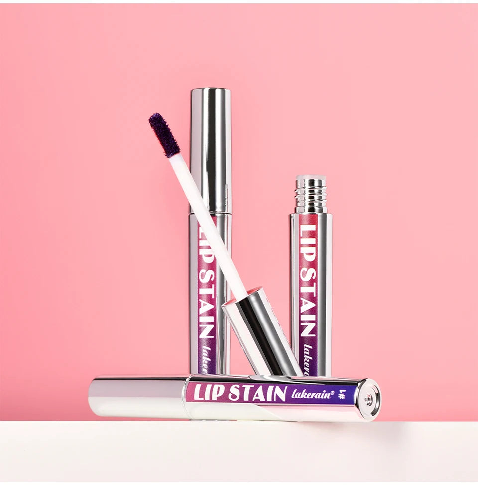 Lakerain Peel-off Lip Gloss Matte Natural Mist Lip Tinted Waterproof Long Lasting Lipstick Makeup Tear Contour Stain Cosmetics