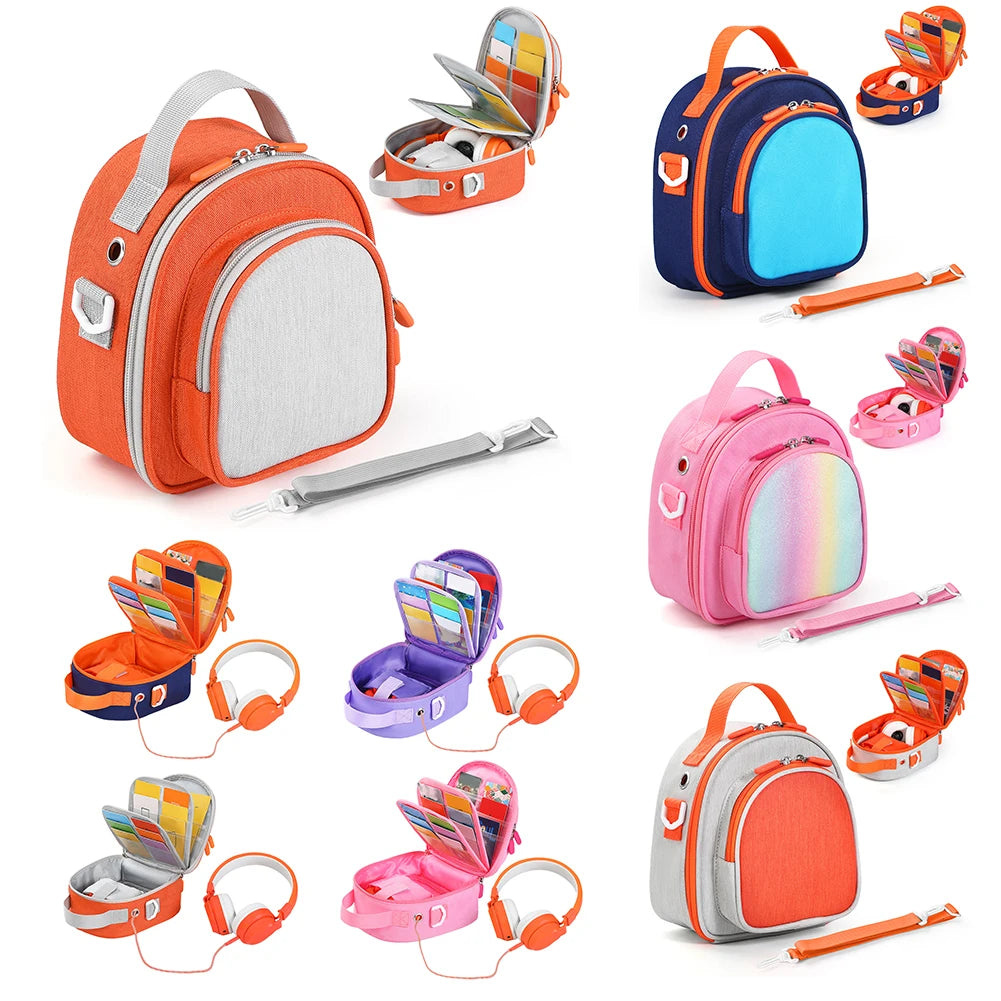 Carrying Case for Yoto Mini (2024 Edition) Travel Storage Bag Card Holder Hold Up To 30 Cards Protective Case for Audio Player