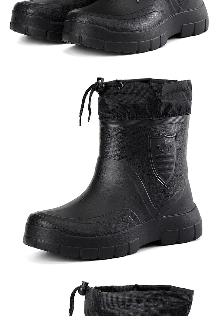 Winter Warm Unisex Ankle Boots Men's Outdoor Waterproof Snow Boots Men Plus Size shoes Thick Sole Non-slip boot Zapatos Homme