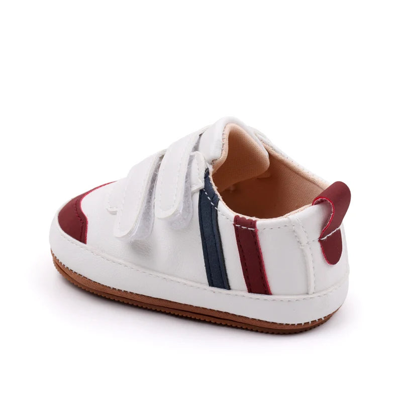 Baby Shoes Soft PU PVC High Quality Anti-slip Sole Newborn Toddler Prewalking Sneaker Spring and Autumn Style 2024 New  BXC3223