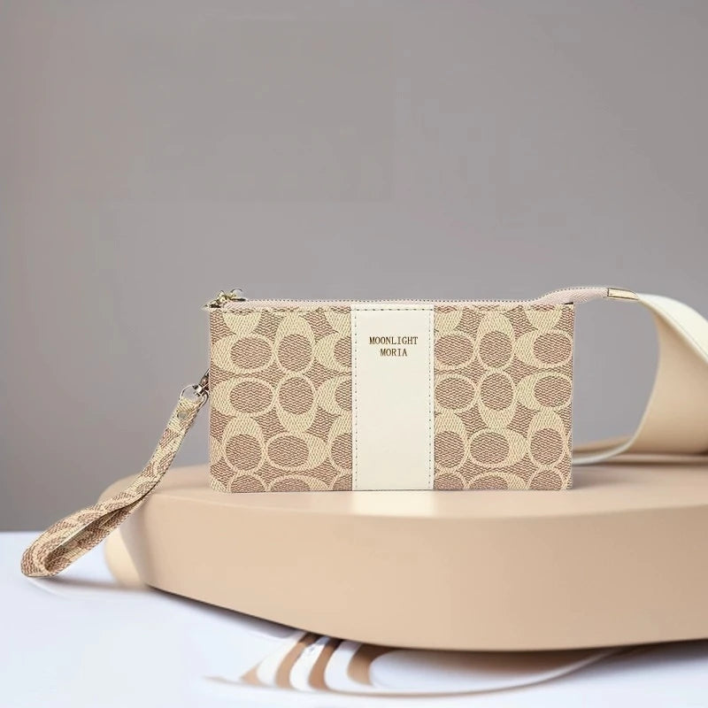 Soft Leather Printed Mobile Phone Handbag, New Women's Fashionable, Lightweight, Mini Bag, Multifunctional Coin Purse