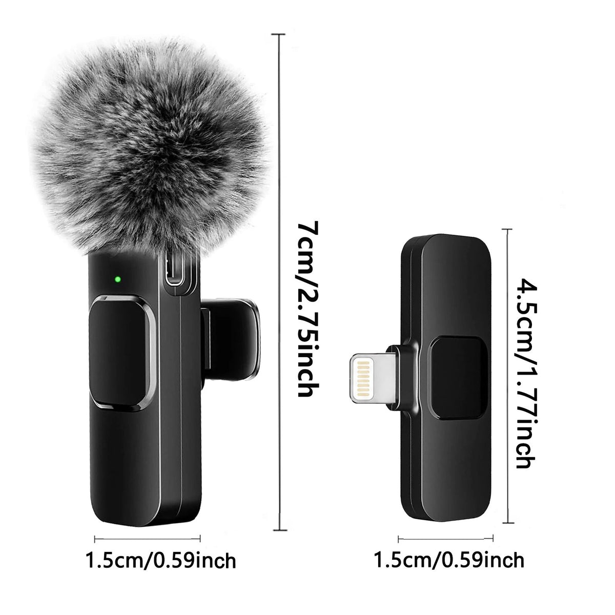 Wireless Lavalier Microphone for Lightning-Port Devices