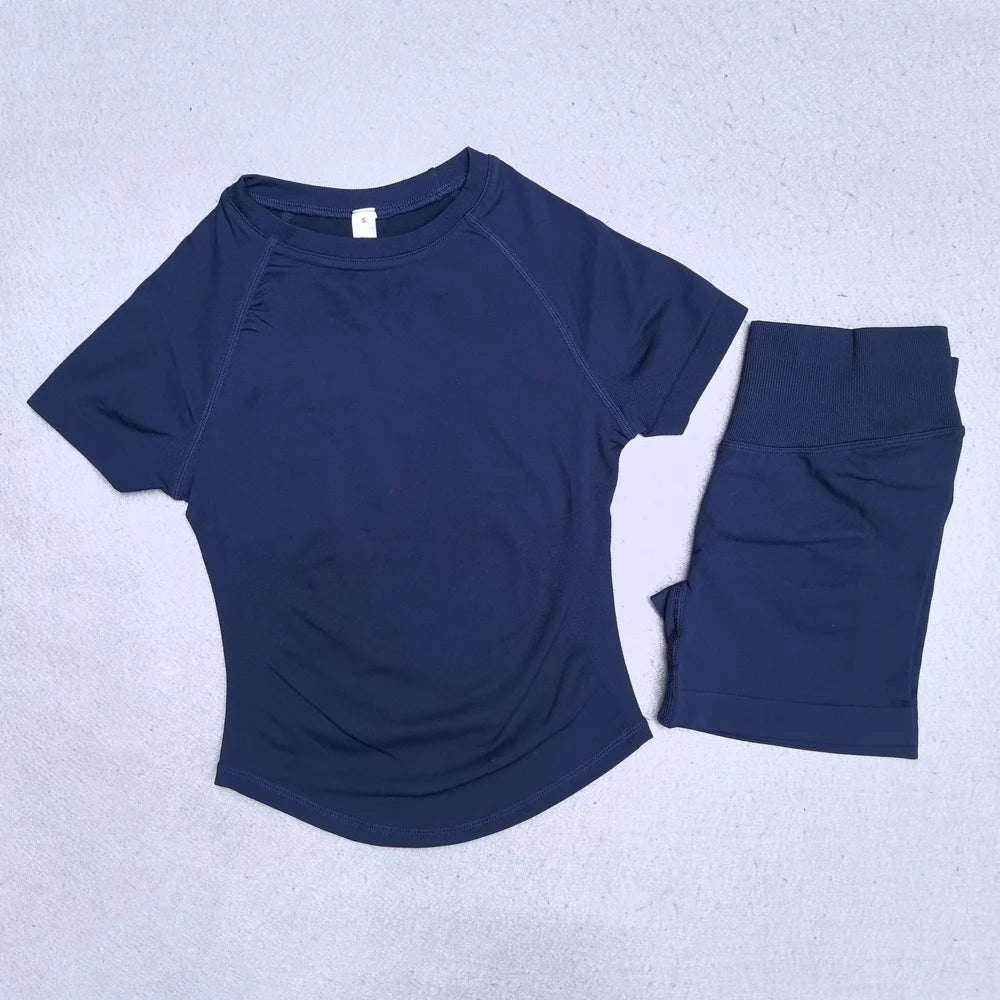 URBANCREW 2-Piece Yoga & Activewear Set — Top & Shorts