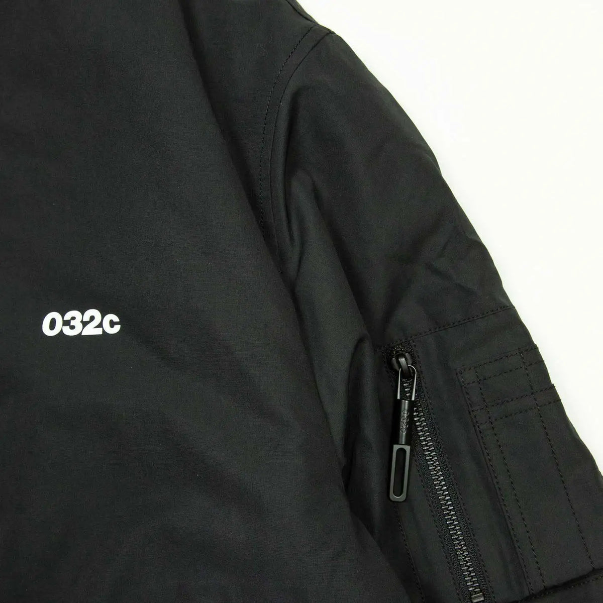 Black Multi-Pocket Bomber Jacket – Short Relaxed Fit