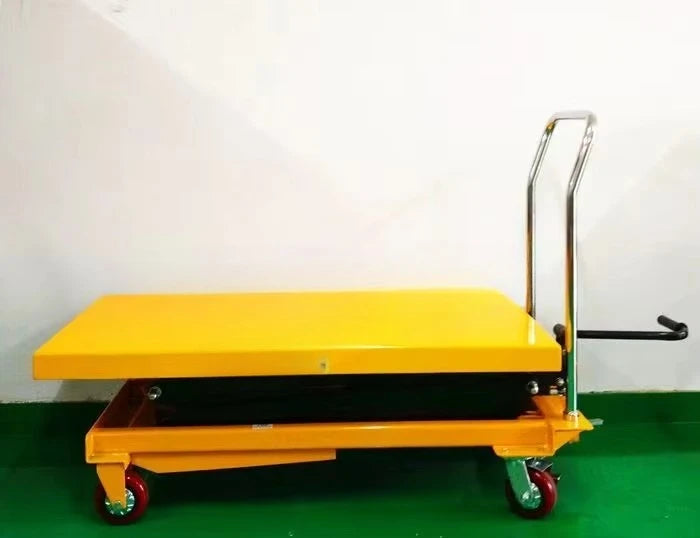 Hydraulic lift table Foldable scissor lift car 1.5 meters height 300 kg load workshop material handling