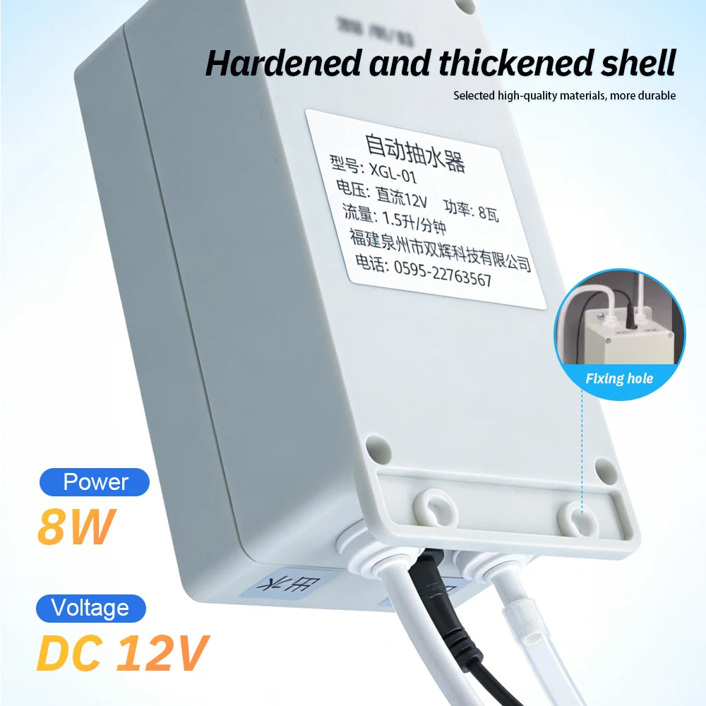TUNGFULL 12V Electric Water Pump for Kitchen Faucet Galley Automatic Suction 1.5 L/min - Caravan Motorhome Boat Water Pump