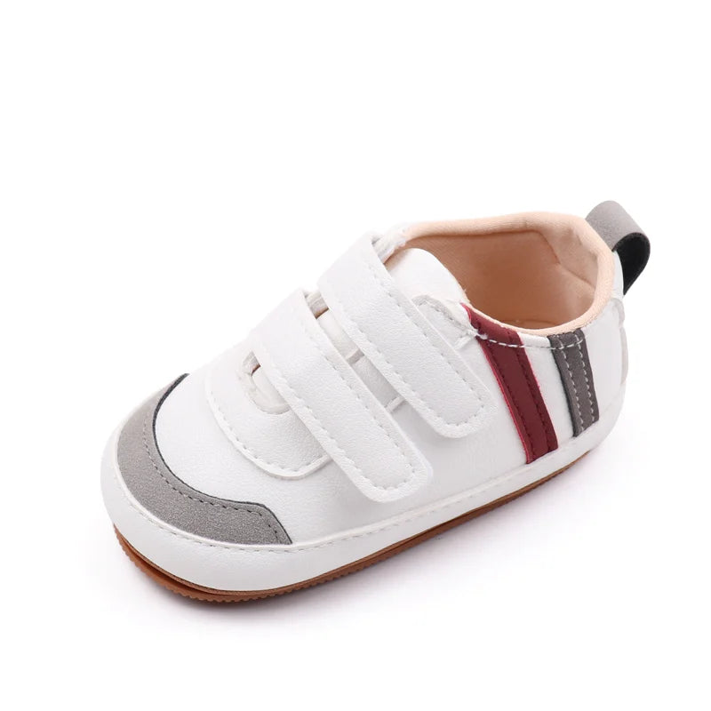 Baby Shoes Soft PU PVC High Quality Anti-slip Sole Newborn Toddler Prewalking Sneaker Spring and Autumn Style 2024 New  BXC3223