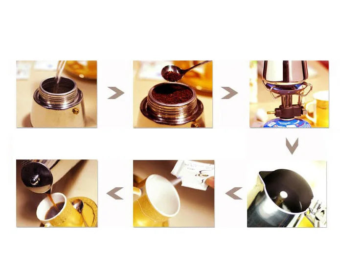 KNCOKAR 1/2/3/6/9/12/14cup Stovetop Moka Coffee Maker Italian Top Moka Espresso Cafetera Expresso Percolator Cafe Coffee Pot
