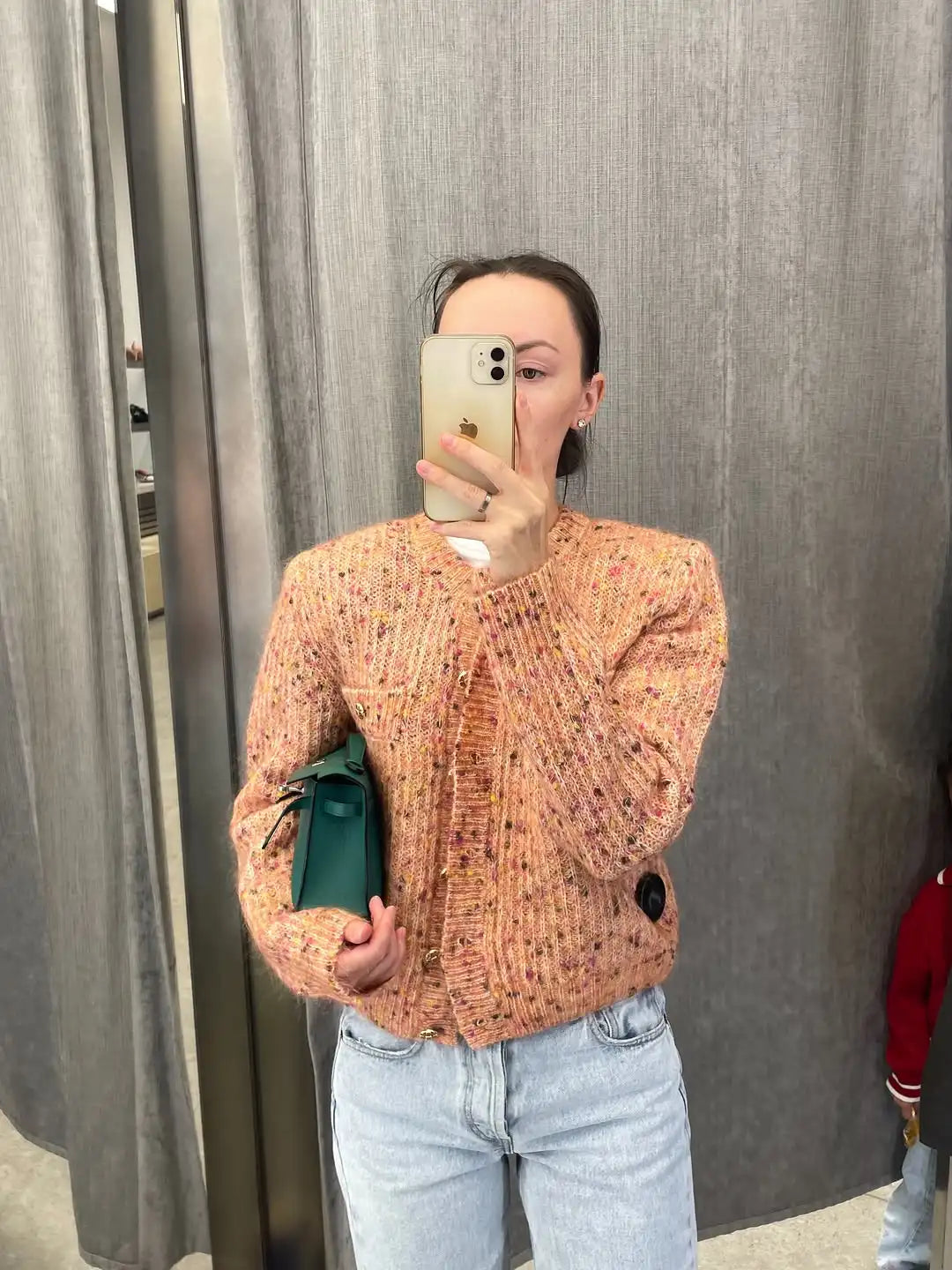 Elegant Knit Female Short Cardigans O-neck Fashion Women Single Breasted Sweater Full Sleeve Autumn Lady Casual 2026 Knitwear