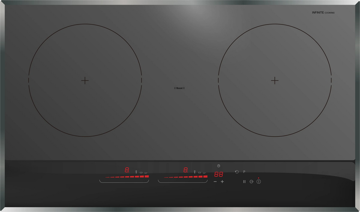 2025 New Trend High Quality Electric 2-Burner Built-In Induction Cooktop for Households Hotels Dormitories