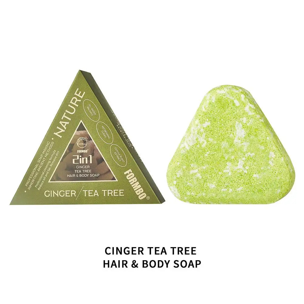 Usman Grass & Platycladus Herbal Shampoo Soap Natural Hair Treat Strengthens Roots Controls Oil Cleanses Scalp Hair Care