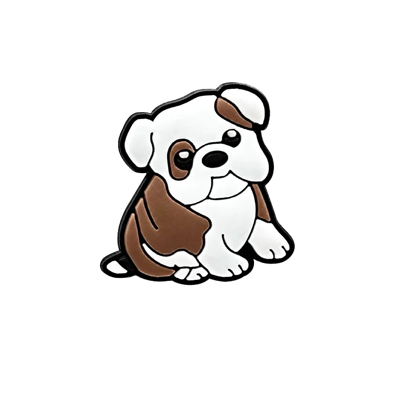 1pcs PVC Dog Shoe Charms Corgi Bulldog Puppy Husky Shoe Decoration Pins for Women Men Kids Sandal Accessories Buckle Ornament