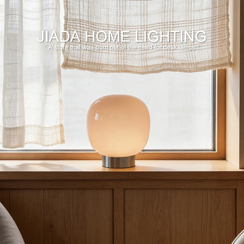 Mochi Glow Soft Light Table Lamp LED Modern Minimalist Compact Bedroom Bedside Home Illumination Decor Ambient Night Light