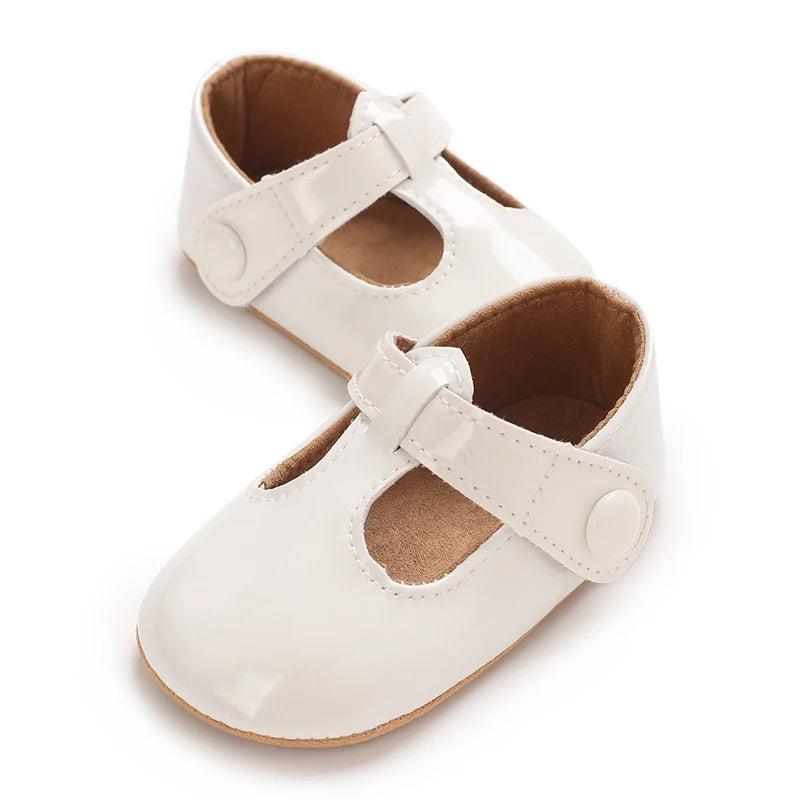 Baby Learning Walk Shoes,Multi Color Patent T-Strap Mary Jane Shoes,Soft Fashion Infant Daily Footwear for Baby Girls 0-1 Year