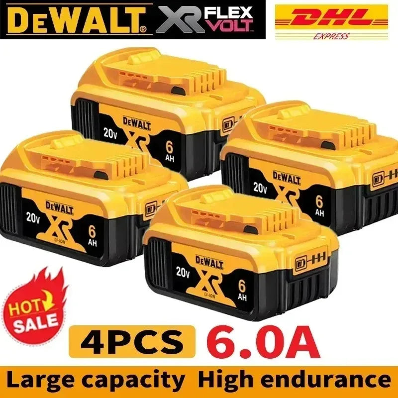 Original for DEWALT 20V/60V battery DCB606 DCB609 DCB182 DCB205 DCB206 DCB209 power tool 18V battery 6Ah 9Ah battery.