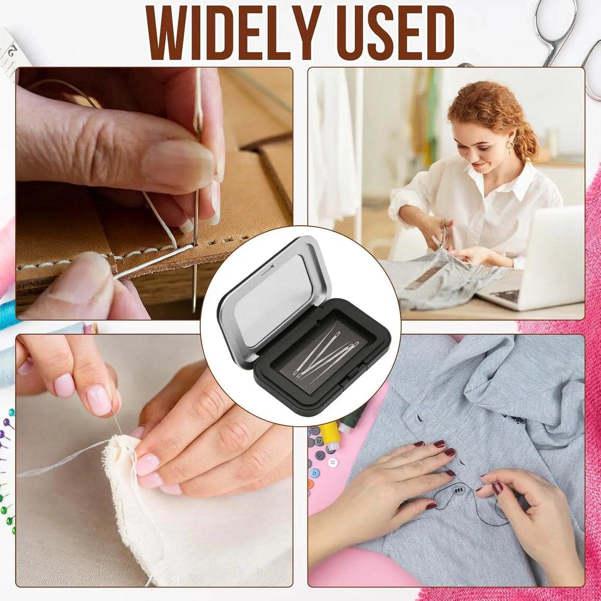 1/2/5Pcs Portable Magnetic Sewing Needle Organizer for Embroidery Sewing Office Supplies DIY Weave Enthusiasts Storage Boxes,NO