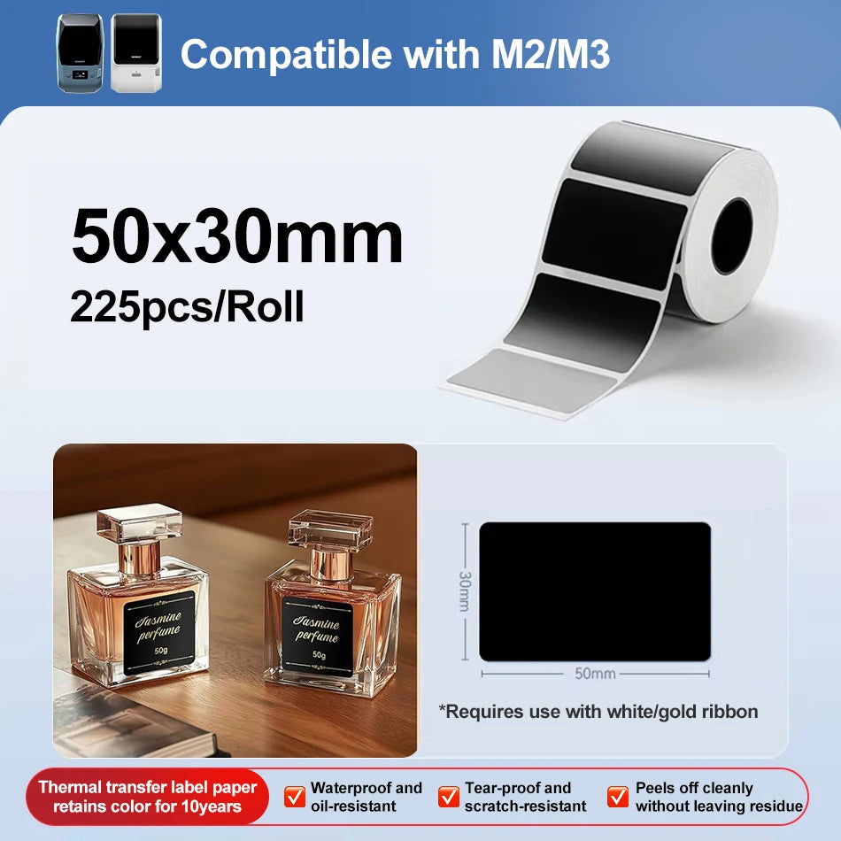 M2 Niimbot Portable Thermal Transfer Label Printer Multi-function Sticker Label Maker Machine for Office Clothes Tag Power Cable