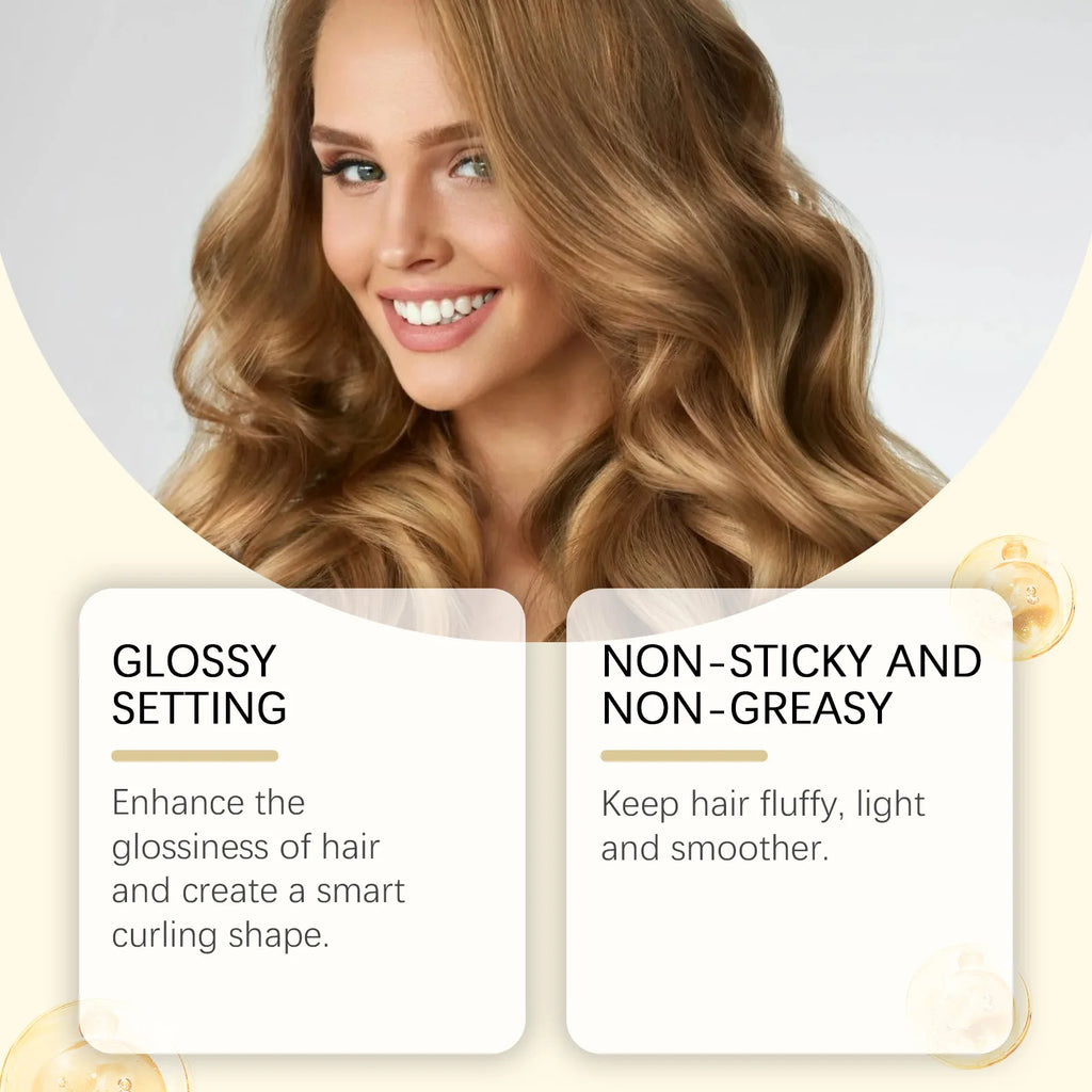 Air Dry Cream Non Greasy Anti-Frizz Oil Control Reduce Hair Tangles Hair Smoothing Increase Elasticity Curly Hair Styling Cream