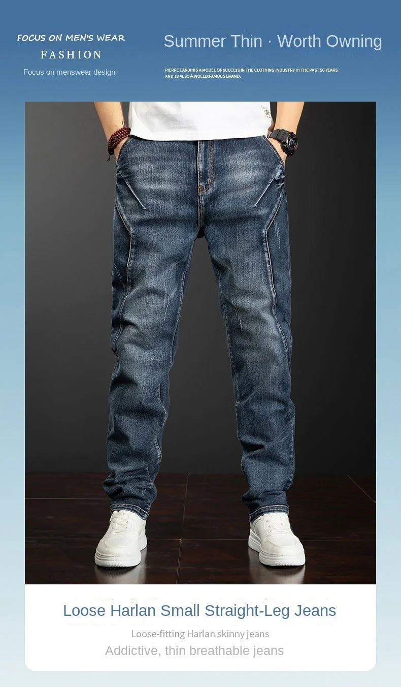 URBANCREW Men’s Vintage Cargo Jeans — Relaxed Streetwear