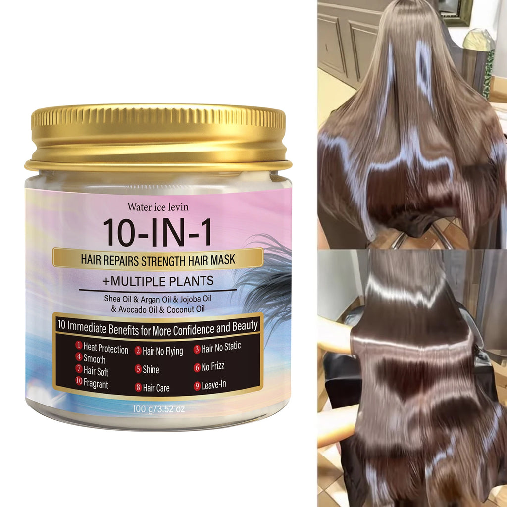Multi-Oil Hair Mask with Keratin & Biotin, 10-in-1 Repair for Smooth, Shiny Hair