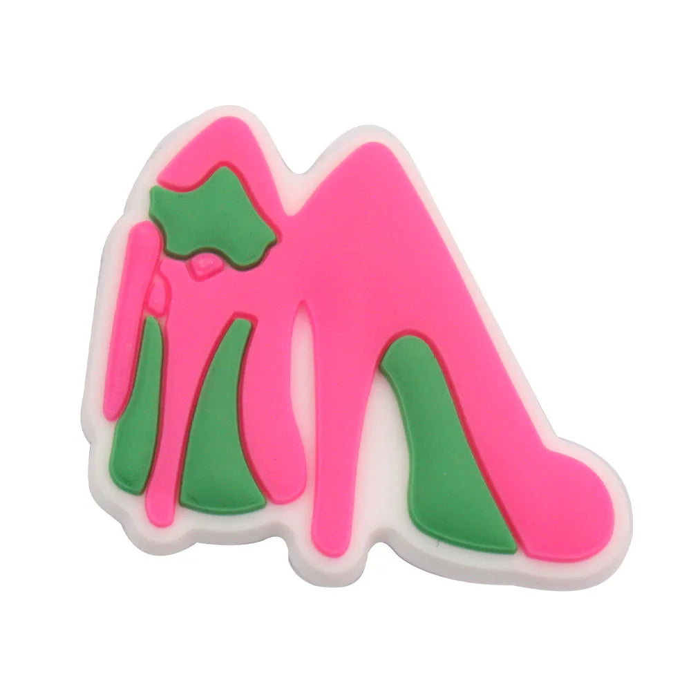 1-35PCS PVC Shoe Charms Limit Dose Not Exist Cool Libra Girls Thank You Love Feminist Buckle Clog Hole Slipper Decoration