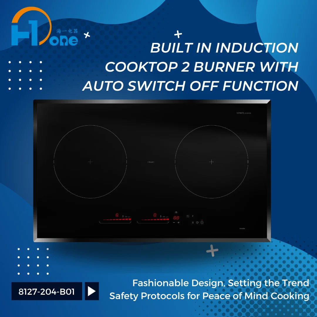 2025 New Trend High Quality Electric 2-Burner Built-In Induction Cooktop for Households Hotels Dormitories