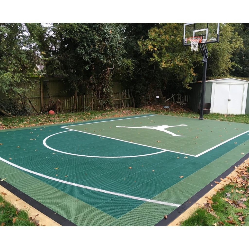 Customizable Half Basketball Court Flooring Interlocking Tiles CE Certified