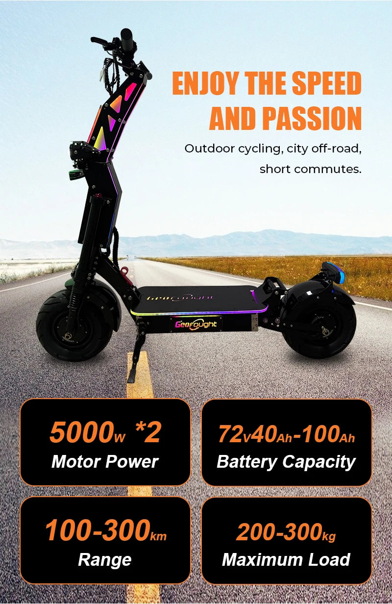 G14 72V 10000W LIVIAE NFC Card Start Dual Motor Electric Scooter with Free Seat,40-100AH Long Range E Scooters