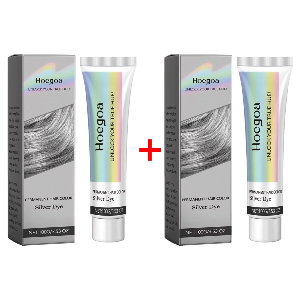 Gray Color Hair Dye Cream Unisex Smoky Silver Punk Style Light Color Metallic Permanent Nourish Natural Trendy Beauty Hair Care