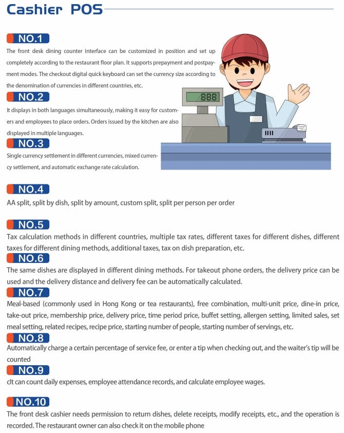 POS Software, Retail Stores, Supermarkets, Catering, Multilingual