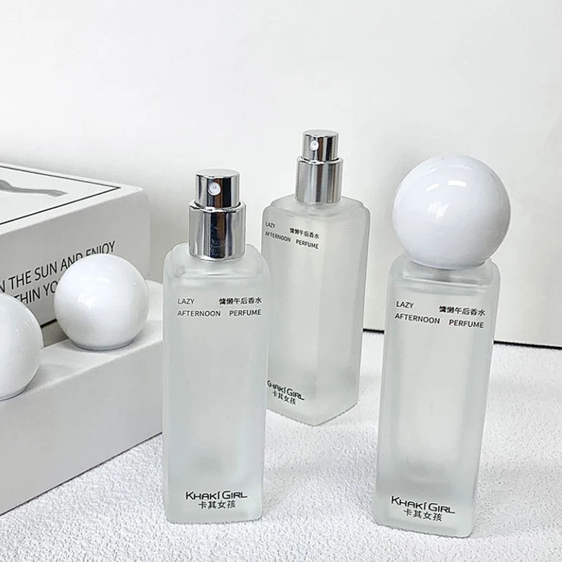 Lazy Afternoon Perfume Clean Soap Scent White Musk Fragrance Long Lasting Light Scent Women Daily Portable Spray