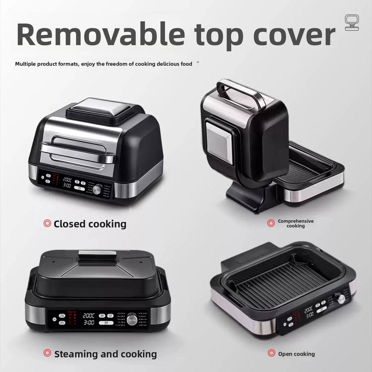 Steak machine - fully automatic steak griller - high-temperature oven - multi-functional cooking pot