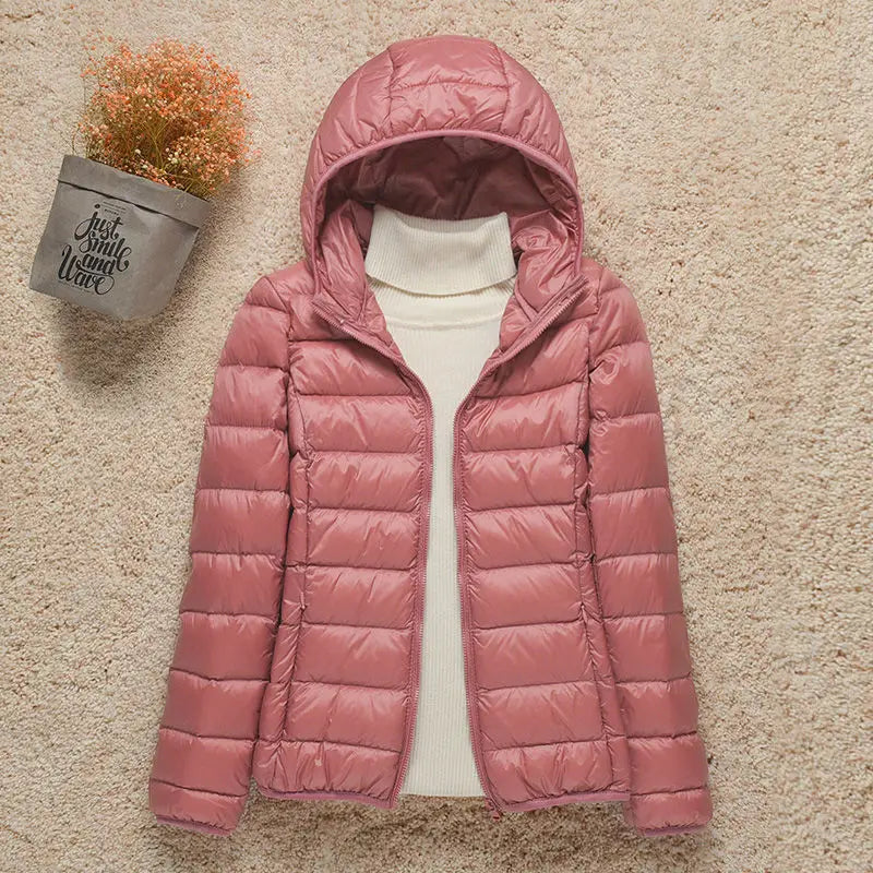 Down Jacket Women Coat Autumn Winter 2022 Spring Jackets for Warm Quilted Parka Ladies and Light 2021 Female Ultralight Hooded