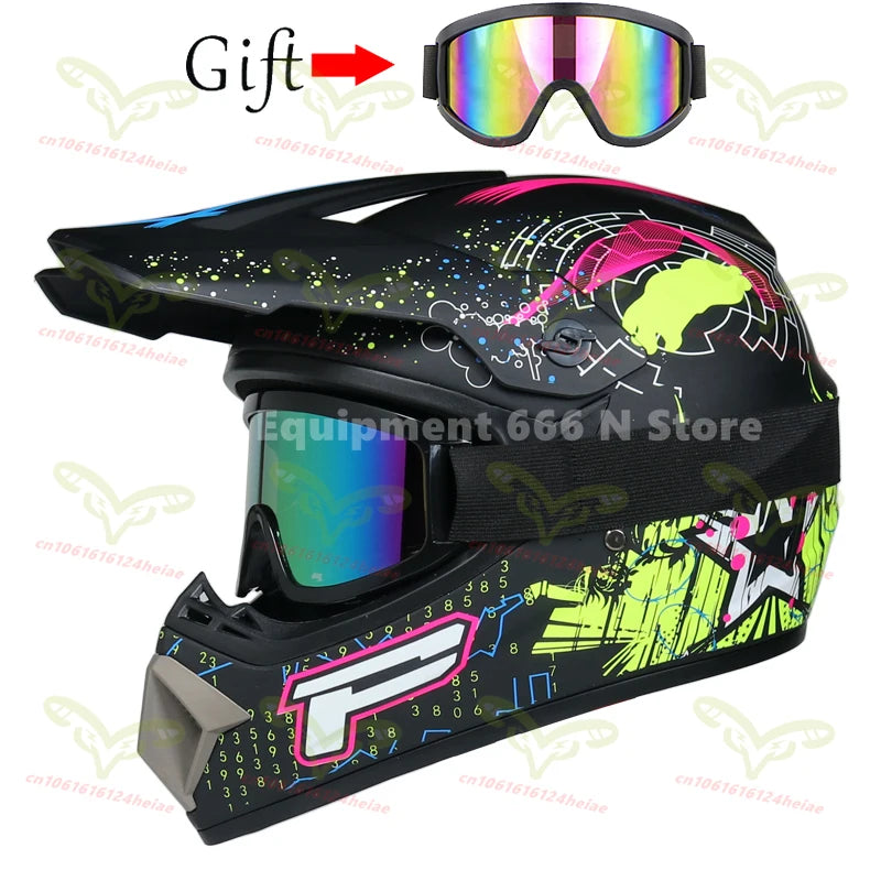 Men's and Women's Off-road Motorcycle Helmet Kart Rally Bike Motocross Helmet Cool Personality Four Seasons cascos para moto