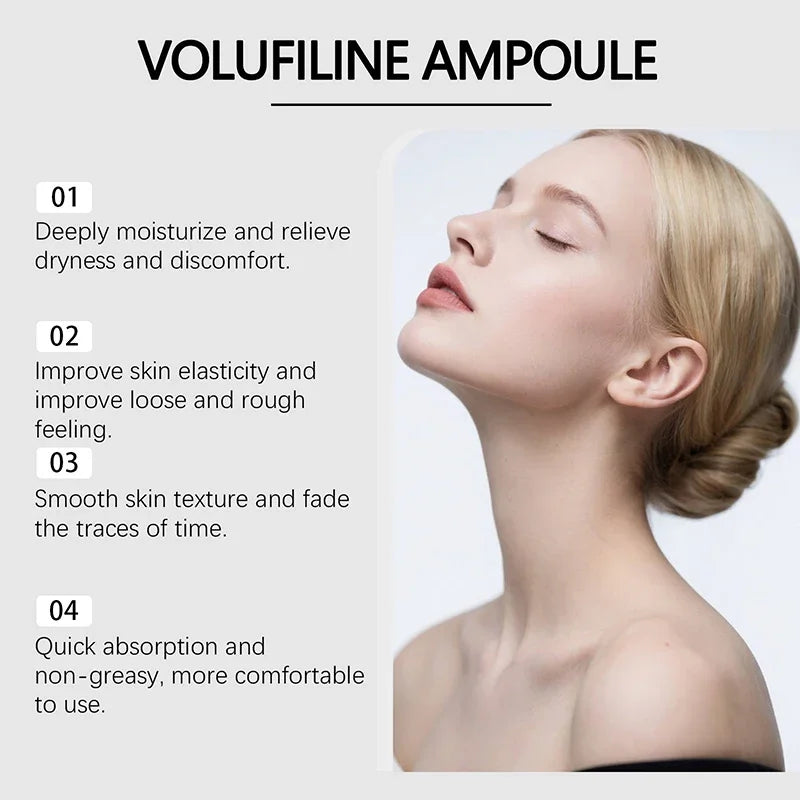 Volufiline Asiatica Ampoule 10ml Plumping Soothing Facial Serum Hydrating Moisturizing Essence Gentle Daily Skin Care Ampoule