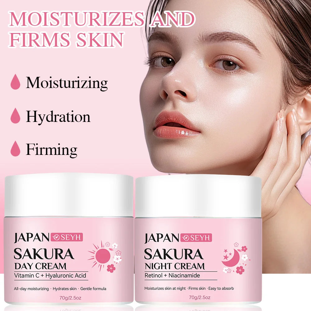 Day Night Repair Cream Rich in Retinol 20% Vitamin C 5% Niacinamide Hydrating Tightening Moisturizing Anti-Aging Skincare Set Su