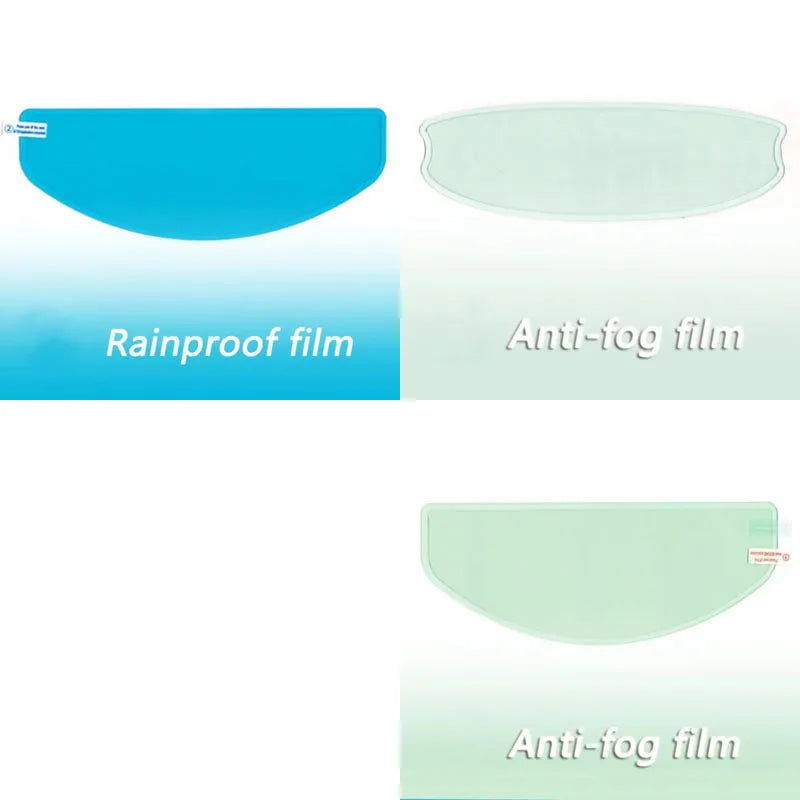 Motorcycle Helmet Anti-rain and Anti-fog Films Safety Driving Durable Nano Coating Clear Sticker Film Motorbike Accessories