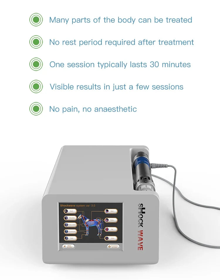2026 Equine Horses Pain Therapy ESWT Shock Wave Animals Therapy Euiqne Wave Horses Pets Animals Health Care Machine
