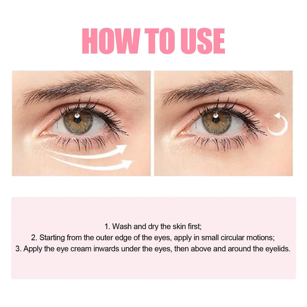 Fast Instant Eye Bag Removal Cream Collagen Removal Wrinkles Firming Skin Fade Fine Lines Brighten Dark Circle Remove Eye Care