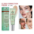 CC Red Correction Cream Liquid-Based Full Coverage Cream Waterproof Long-Lasting Correct Redness Foundation Korean Face Cosmetic