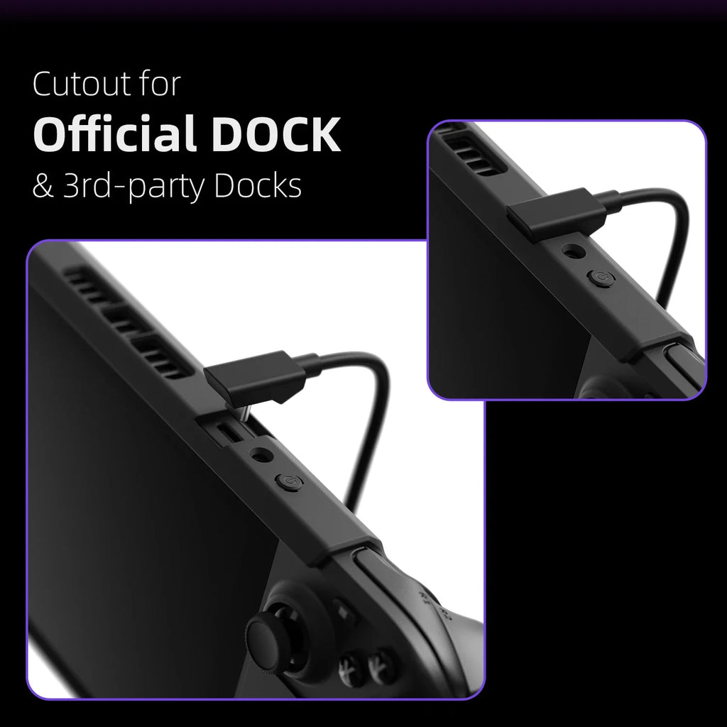 Skull & Co. HardShell Front Cover Bundle GripCase Portable Protective Case StandGrip for Steam Deck LCD/OLED Game Console