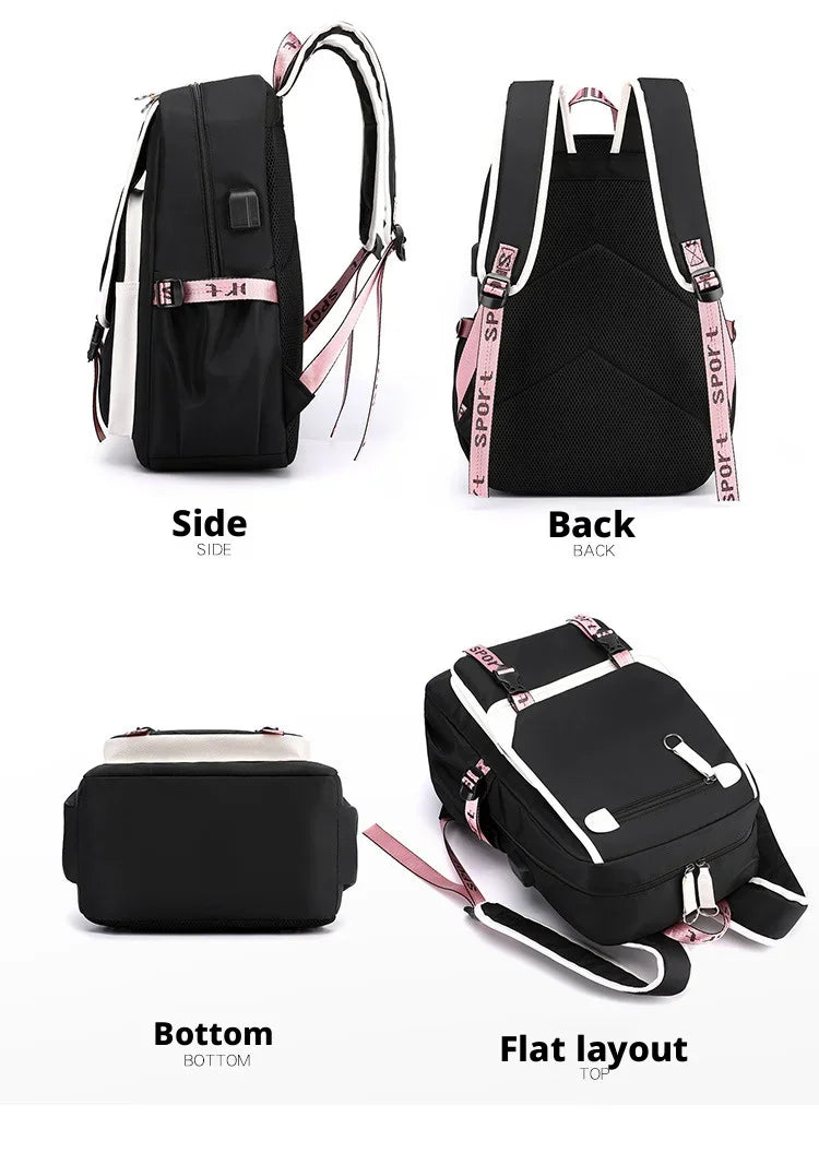 Aphmau Anime Backpack for Teenager Back To School Bookbags Fashion Trend Student Laptop Bagpack