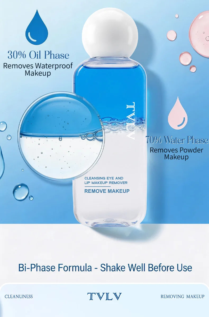 TVLV Gentle Makeup Remover, Refreshing and Gentle in Its Removal, Without Causing Tension, Effectively Cleansing The Makeup.